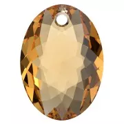 Pendentif PureCrystal 6438 Elliptic Cut Pendant 11.5 mm - Topaz x1