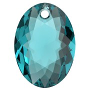 Pendentif PureCrystal 6438 Elliptic Cut Pendant 11.5 mm - Blue Zircon x1|raw }}