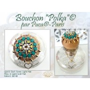 Perles en verre Lipsi® par Puca® 4x6 mm - Dark Green Light Mat x10g