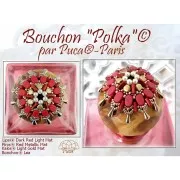 Perles en verre Lipsi® par Puca® 4x6 mm - Dark Grey Light Mat x10g