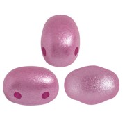Perles en verre Samos® par Puca® 7x5 mm - Rose Pearl x10g
