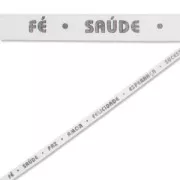 Ruban 7 souhaits 10 mm Blanc x 36cm