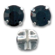 Strass à coudre 4 mm Jet x10|raw }}