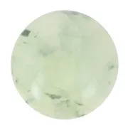 Cabochon rond 8 mm en pierre gemme - Prehnite x1