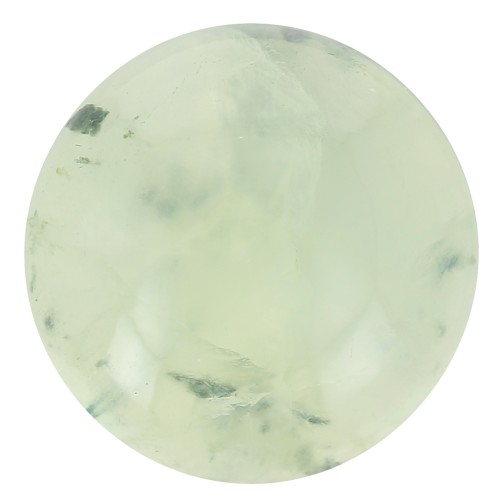 Cabochon rond 10 mm en pierre gemme - Prehnite x1