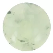 Cabochon rond 12 mm en pierre gemme - Prehnite x1