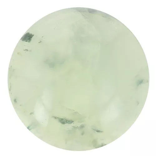 Cabochon rond 12 mm en pierre gemme - Prehnite x1