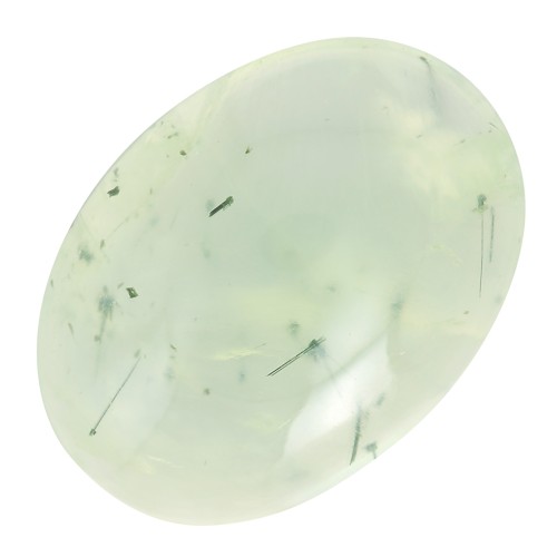 Cabochon ovale 14x10 mm en pierre gemme - Prehnite x1