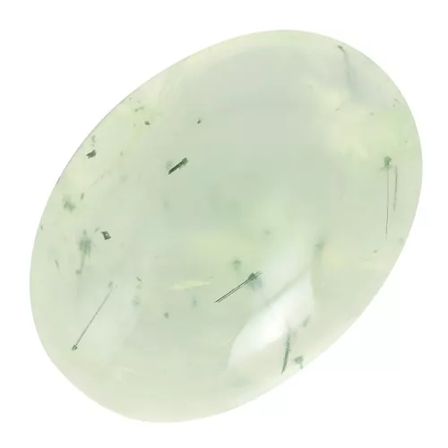 Cabochon ovale 14x10 mm en pierre gemme - Prehnite x1