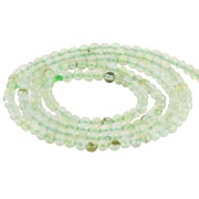 Perles rondes 2 mm pierre gemme - Prehnite x40cm