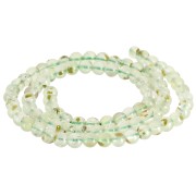 Perles rondes 4.5 mm pierre gemme - Prehnite x38cm|raw }}