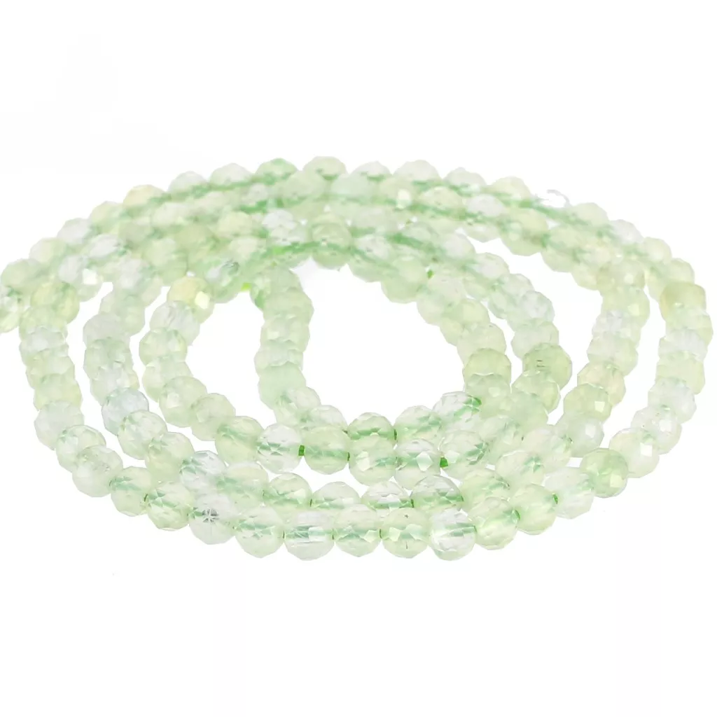Collier Perles Quartz Miel Naturel - Perles Pépites Facettées 7-11 Mm - Longueur 18 Pouces (45 Cm)