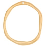 Pendentif ovale irrégulier 47x41.5 mm - Doré à l'or fin x1|raw }}