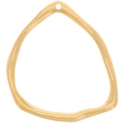 Pendentif triangle irrégulier 39x35 mm - Doré à l'or fin x1|raw }}