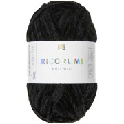 Laine chenille Ricorumi Nilli Nilli par Rico Design - Amigurumi - Noir 027 x25g