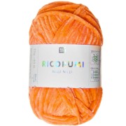 Laine chenille Ricorumi Nilli Nilli par Rico Design Amigurumi Orange neon 029 x25g|raw }}