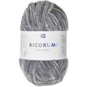 Laine chenille Ricorumi Nilli Nilli par Rico Design - Amigurumi - Gris 026 x25g|raw }}
