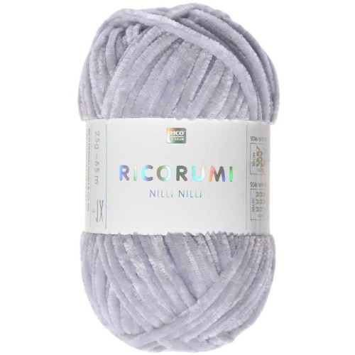 Laine chenille Ricorumi Nilli Nilli par Rico Design Amigurumi Lilas clair 011 x25g
