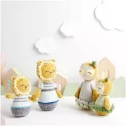 Laine chenille Ricorumi Nilli Nilli par Rico Design - Amigurumi - Jaune 003 x25g