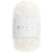 Laine Lamé Ricorumi par Rico Design pour Amigurumi - Blanc irisé 003 x10g|raw }}