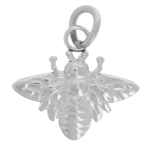 Breloque abeille 10x11 mm - Acier inoxydable 316L x1