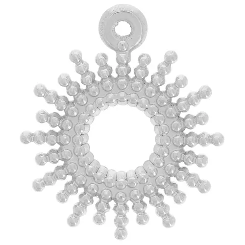 Pendentif soleil avec petites boules 15 mm - Acier inoxydable 304L x1