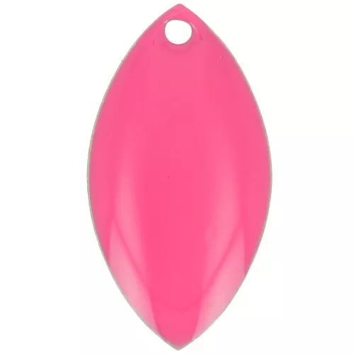 Navettes en métal et résine époxy 19x10 mm - Rose fluo x8