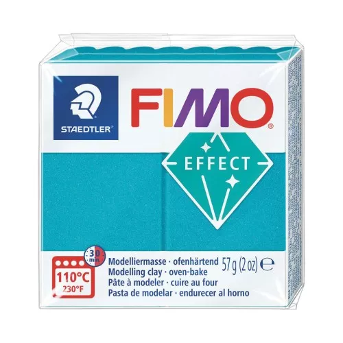 Pâte Fimo Effect 57gr - Turquoise Métallisé (n°036)