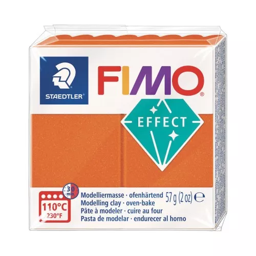 Pâte Fimo Effect 57gr - Orange Métallisé (n°041)