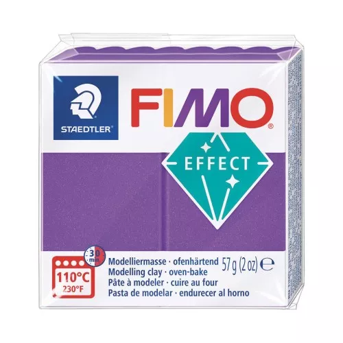 Pâte Fimo Effect 57gr - Lilas Métallisé (n°061)