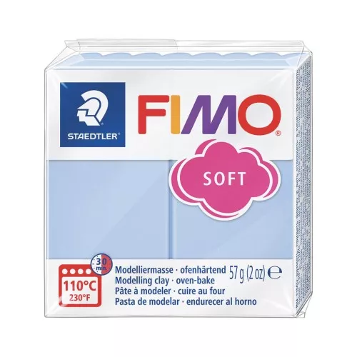 Pâte Fimo Soft 57gr - Bleu sérénité (n°T31)