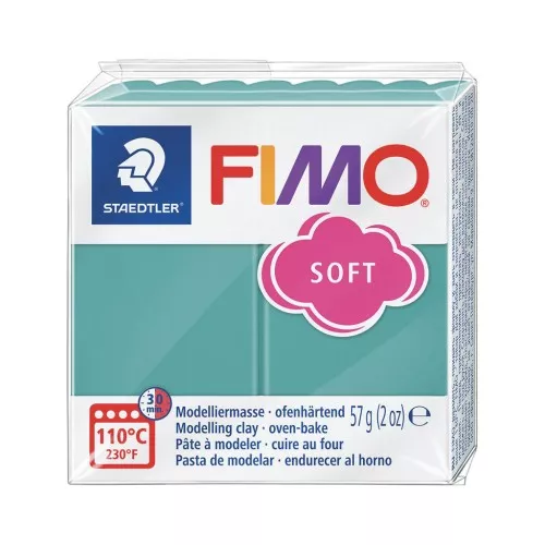 Pâte Fimo Soft 57gr - Vague marine (n°T36)