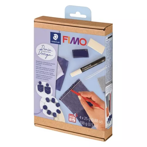 Kit de modelage Fimo Soft - Effet Jeans