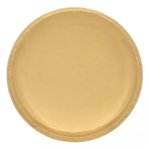 Serti rond pour cabochon 10 mm - Doré à l'or fin x1