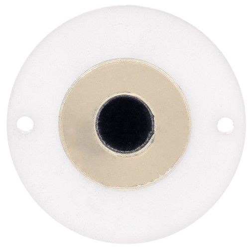 Intercalaire rond 25 mm en plexiglas - motif oeil - Transparent - Doré x1