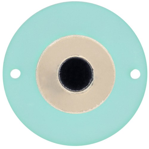 Intercalaire rond 25 mm en plexiglas - motif oeil - Veraman - Doré x1