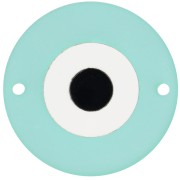 Intercalaire rond 25 mm en plexiglas - motif oeil - Veraman - Doré x1