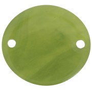 Intercalaire ovale en acétate transparent 22x20 mm - Marbré Olive x1|raw }}