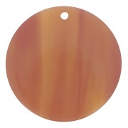 Pendentif rond en acétate transparent 30 mm - Marbré Fauve x1|raw }}