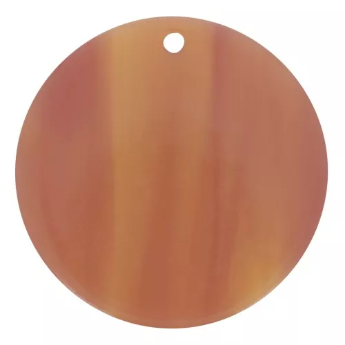Pendentif rond 30 mm en acétate transparent - Marbré Fauve x1