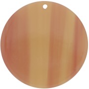 Pendentif rond en acétate transparent 40 mm - Marbré Fauve x1