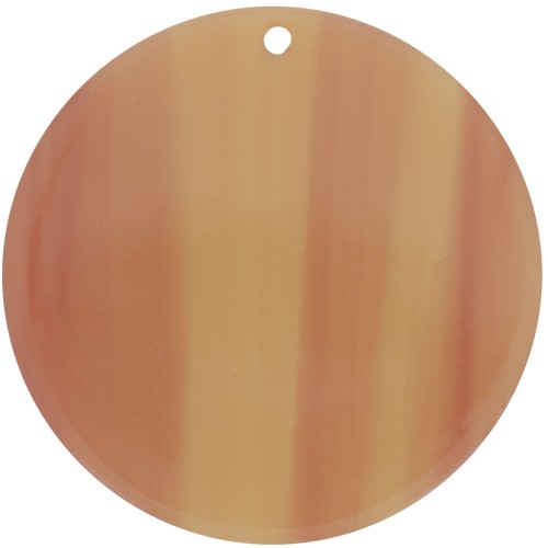 Pendentif rond en acétate transparent 40 mm - Marbré Fauve x1