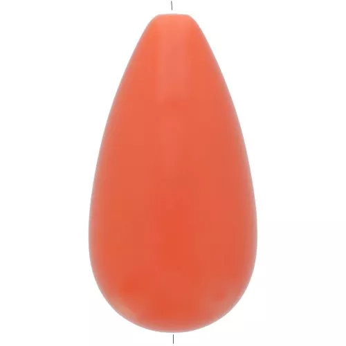 Perle poire en résine opaque 30x16 mm - Terre cuite x1