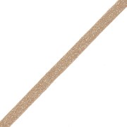 Lacet Suedine 3x1.3 mm Light Bronze pailleté x 2.8 m
