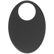 Pendentif ovale en acrylique opaque 45x32 mm -  Noir x1|raw }}