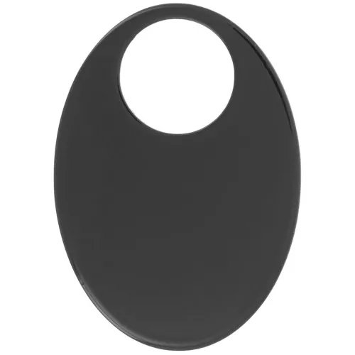Pendentif ovale en acrylique opaque 45x32 mm - Noir x1
