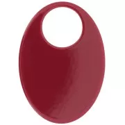 Pendentif ovale en acétate opaque 45x32 mm - Bordeaux x1