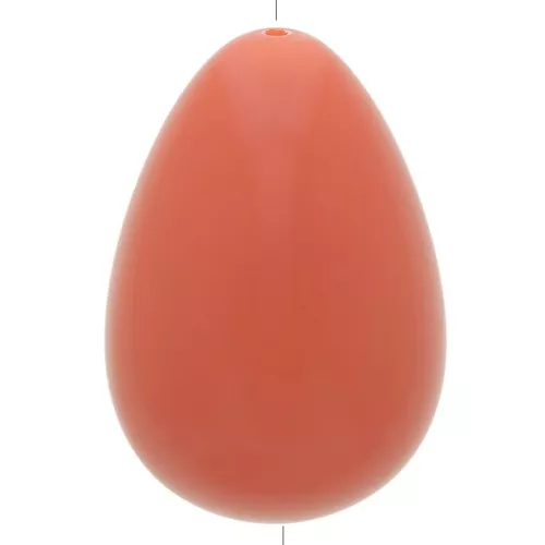 Perle poire en résine opaque 31x22 mm - Terre cuite x1