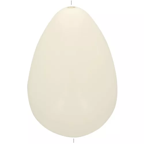 Perle poire en résine opaque 31x22 mm - Ecru x1