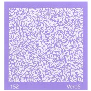 Silk Screen VeroS pour pâte polymère 90x90 mm - Motif floral 3 n°152 x1|raw }}